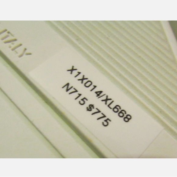 GIORGIO ARMANI New Italy $775 Runway Sneakers White Black Striped Size 36/5.5 US - Picture 8 of 12